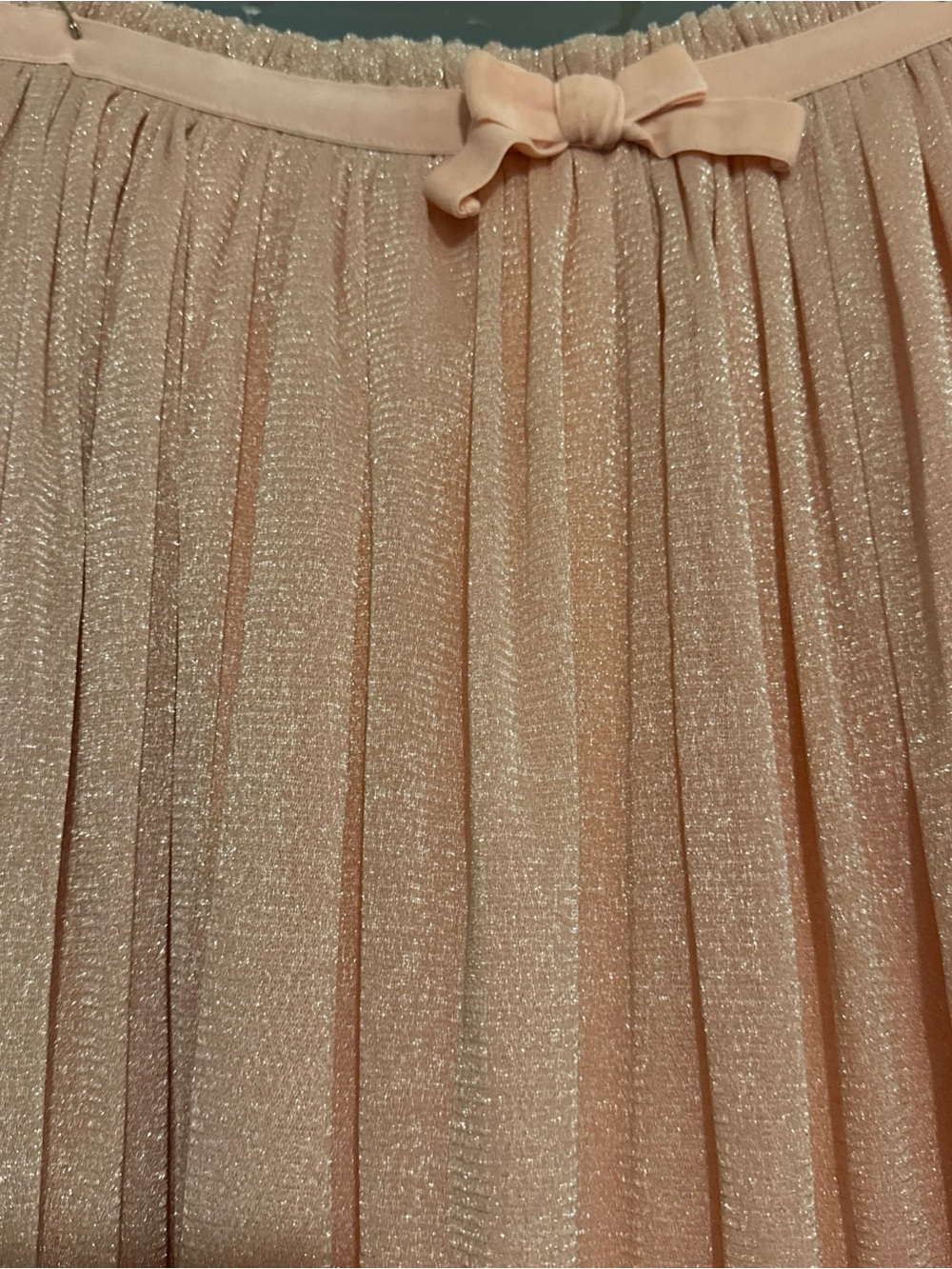 Cherokee Shimmery Skirt in Blush Pink with Bow
